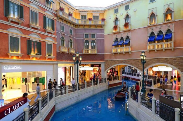 Macau eller Macao, The Venetian gondolas