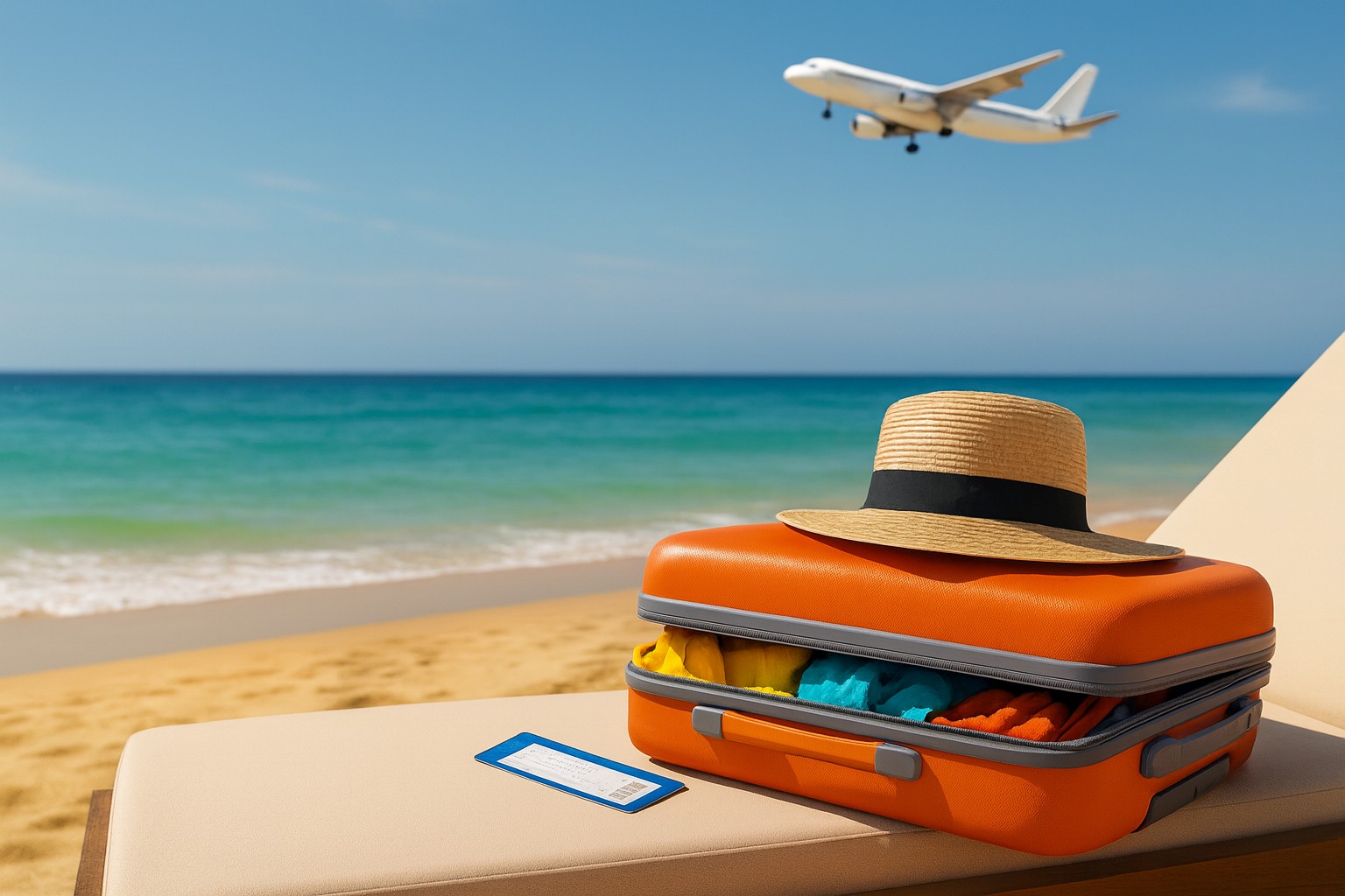 Afbudsrejser, ankommet og allerede på stranden