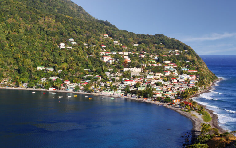 Fishing village in Dominica