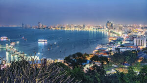 Pattaya, Thailand in the evening