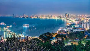 Pattaya, Thailand in the evening