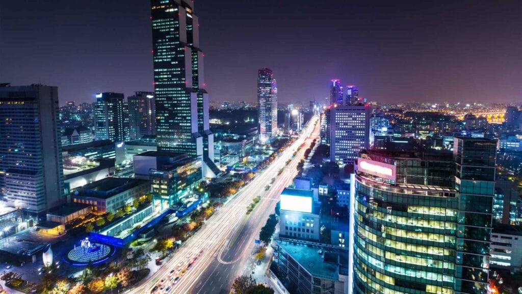 Gangnam i Seoul er centrum for moderne luksusrejser i Sydkorea med designhoteller og rooftop bars