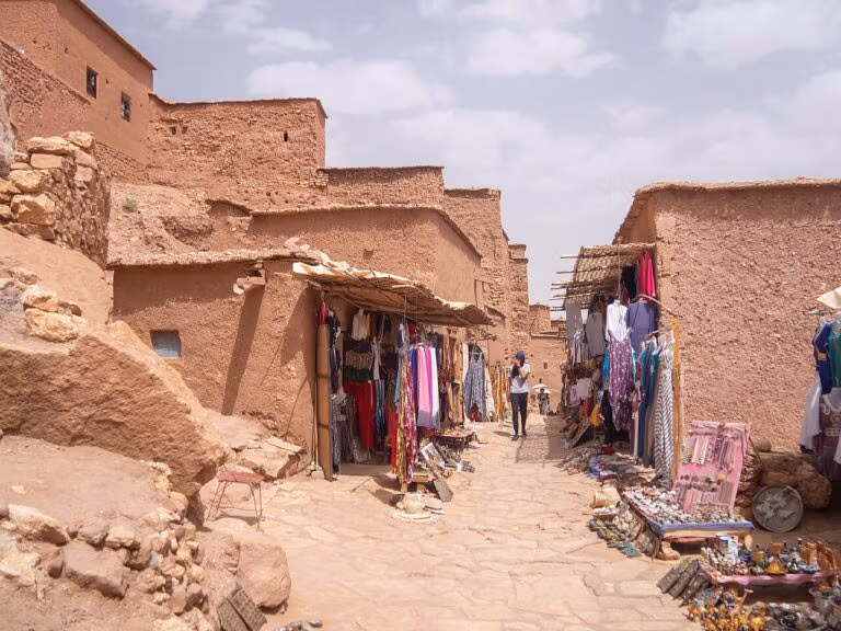 Ksar Aït Benhaddou ved foden af Højatlas, Marokko