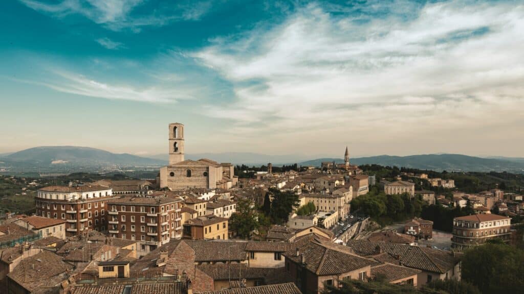 Perugia er en kendt universitetsby i Umbrien