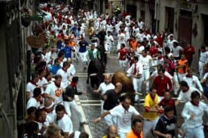 Bull_Run Pamplona, By Btodag - Own work, Wiki Commons