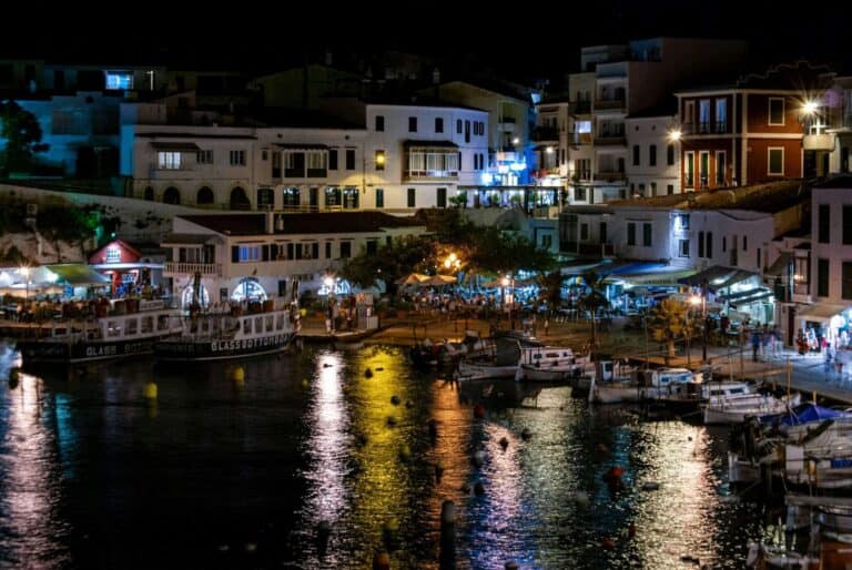 Cales Fonts, Menorca, Evening at the Harbor