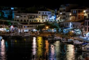 Cales Fonts, Menorca, Evening in the harbour